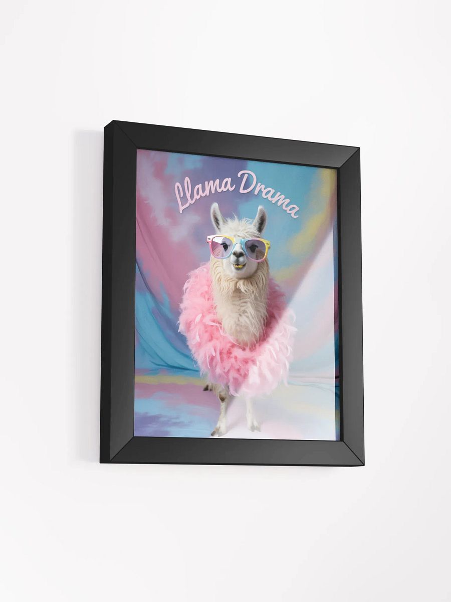 Llama Drama Queen, Framed Poster product image (3)