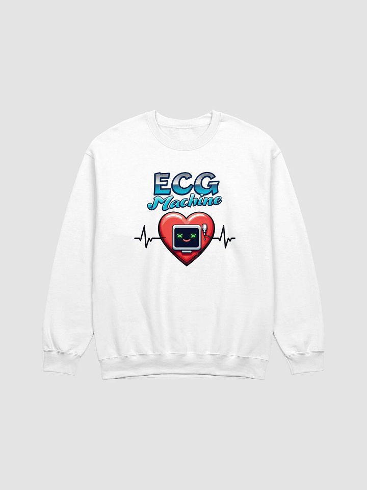 Smiling Heart ECG Machine Crewneck product image (3)