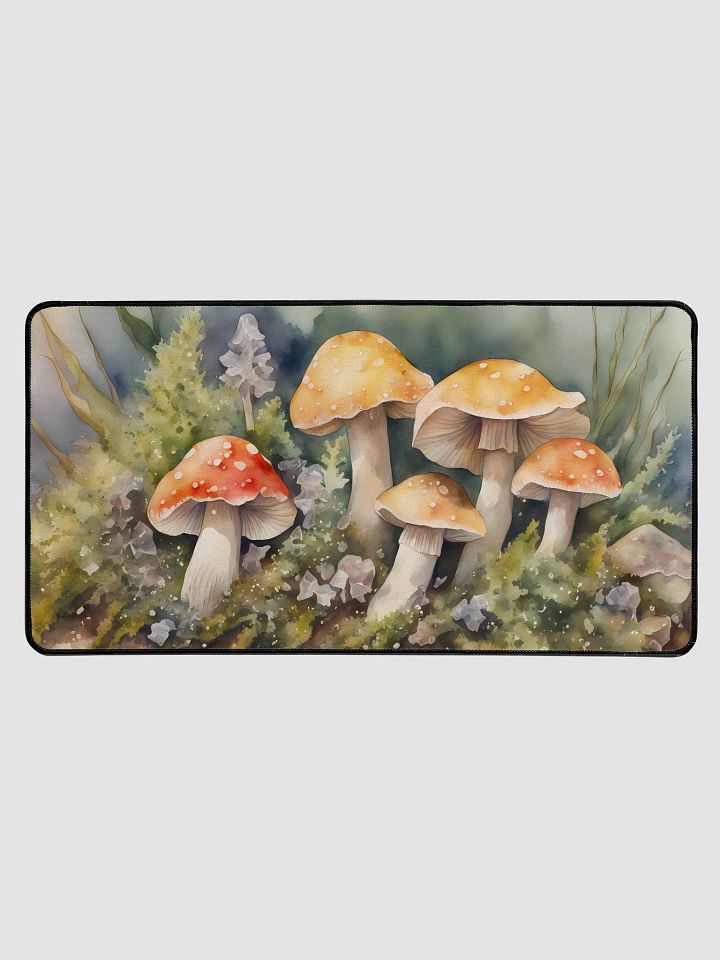 Red and Yellow Agarics in Moss, 15.5