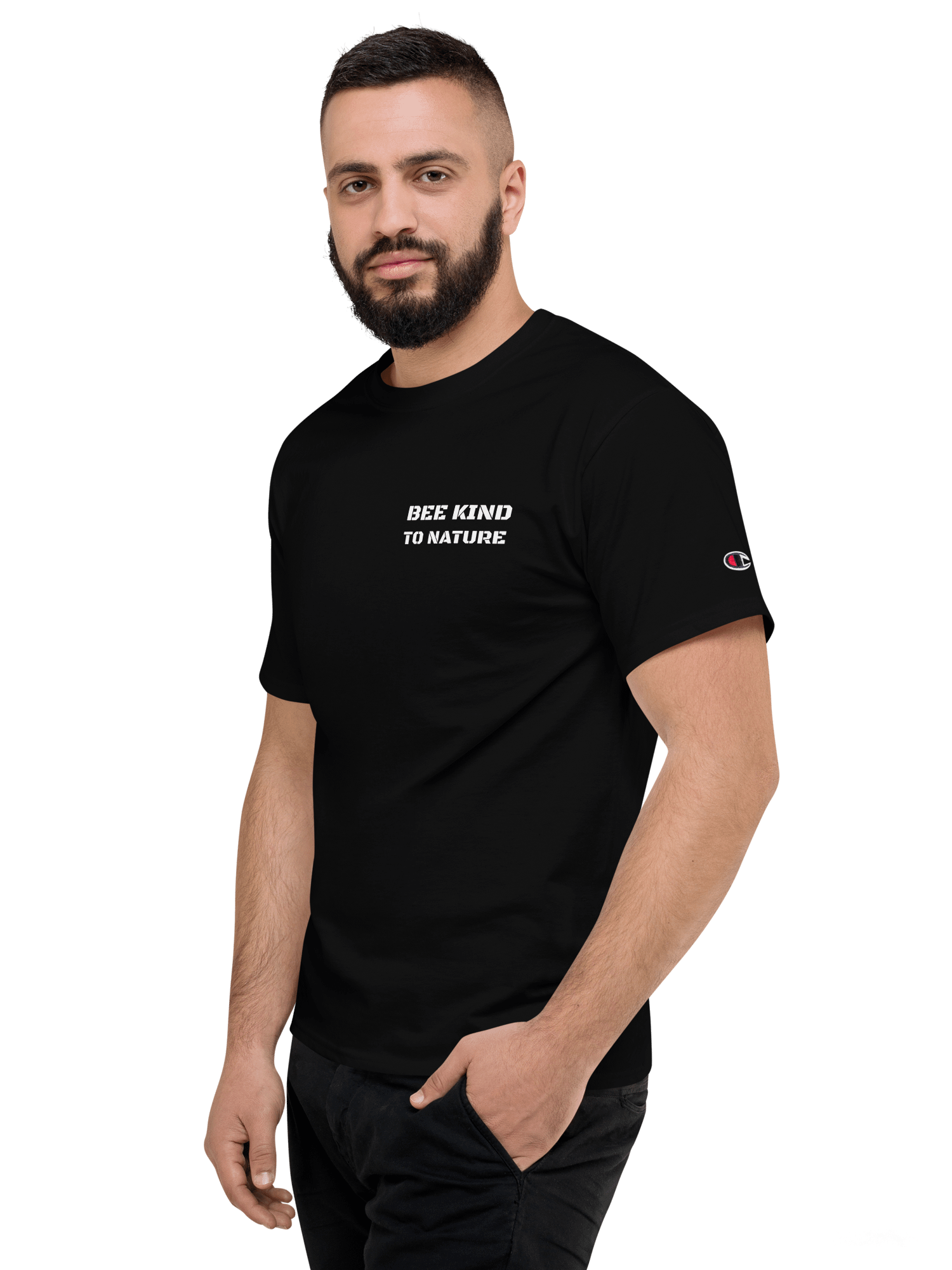 Bee Kind to Nature Men’s Champion T-Shirt product image (2)