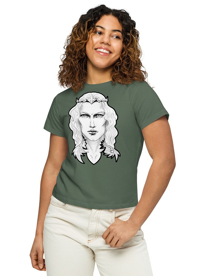 Prince Charming Black Line Women's High-Waisted Tee Cotton Heritage product image (7)