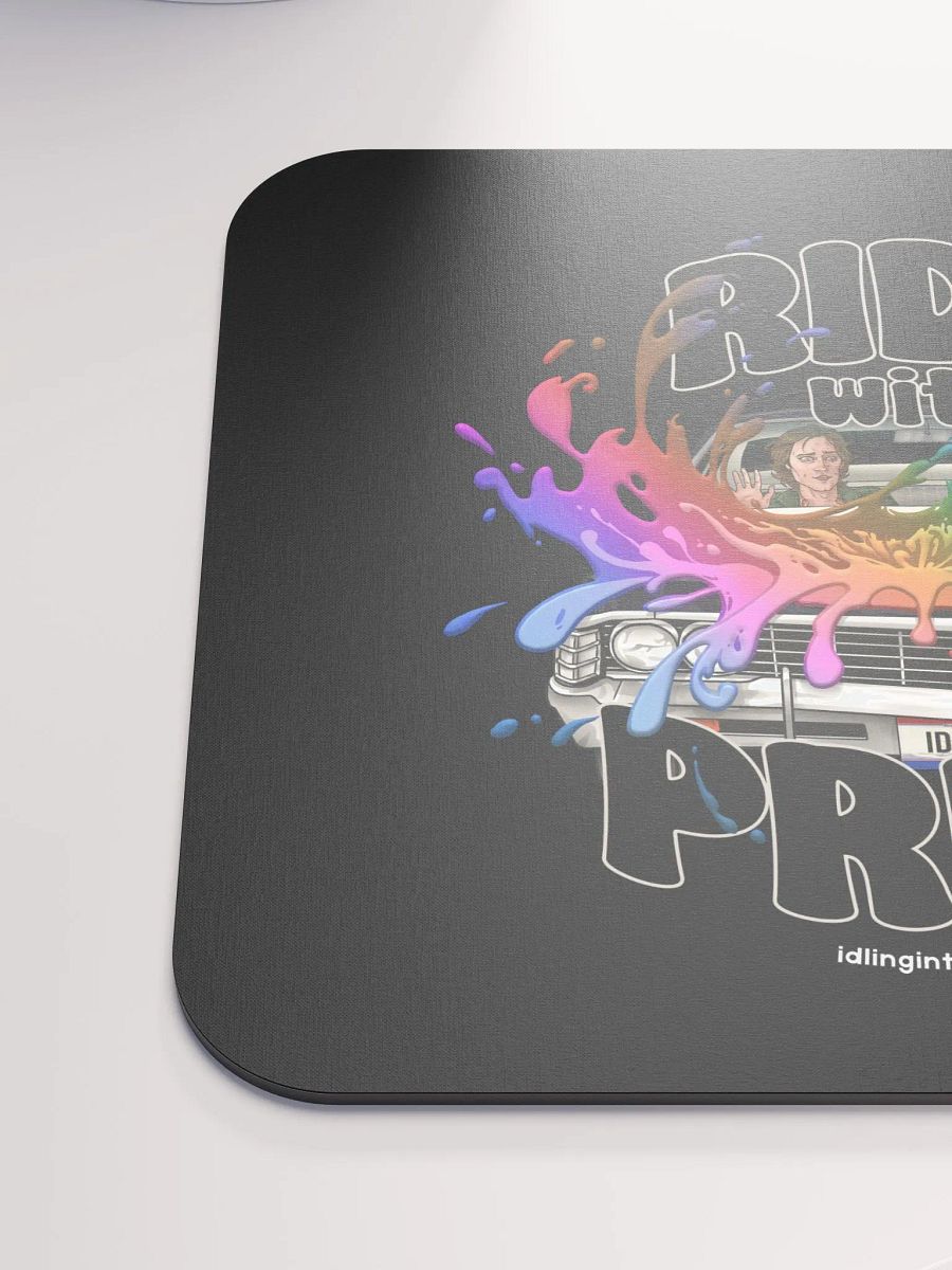 Ride with Pride Mousemat - Black product image (6)