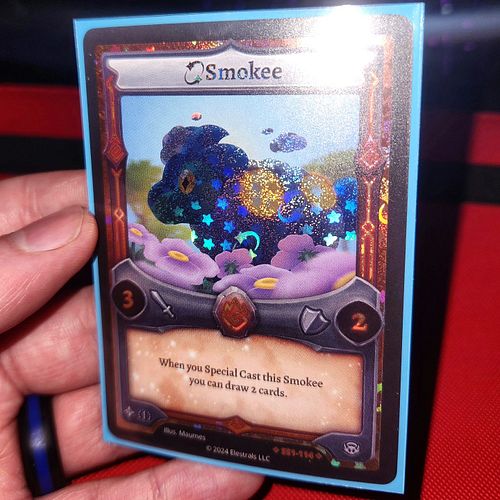 Reverse Stellar Smokee! I'm a big fam of sheep, if you didn't already know! Honestly, @elestrals Stellars and Full Art cards ...