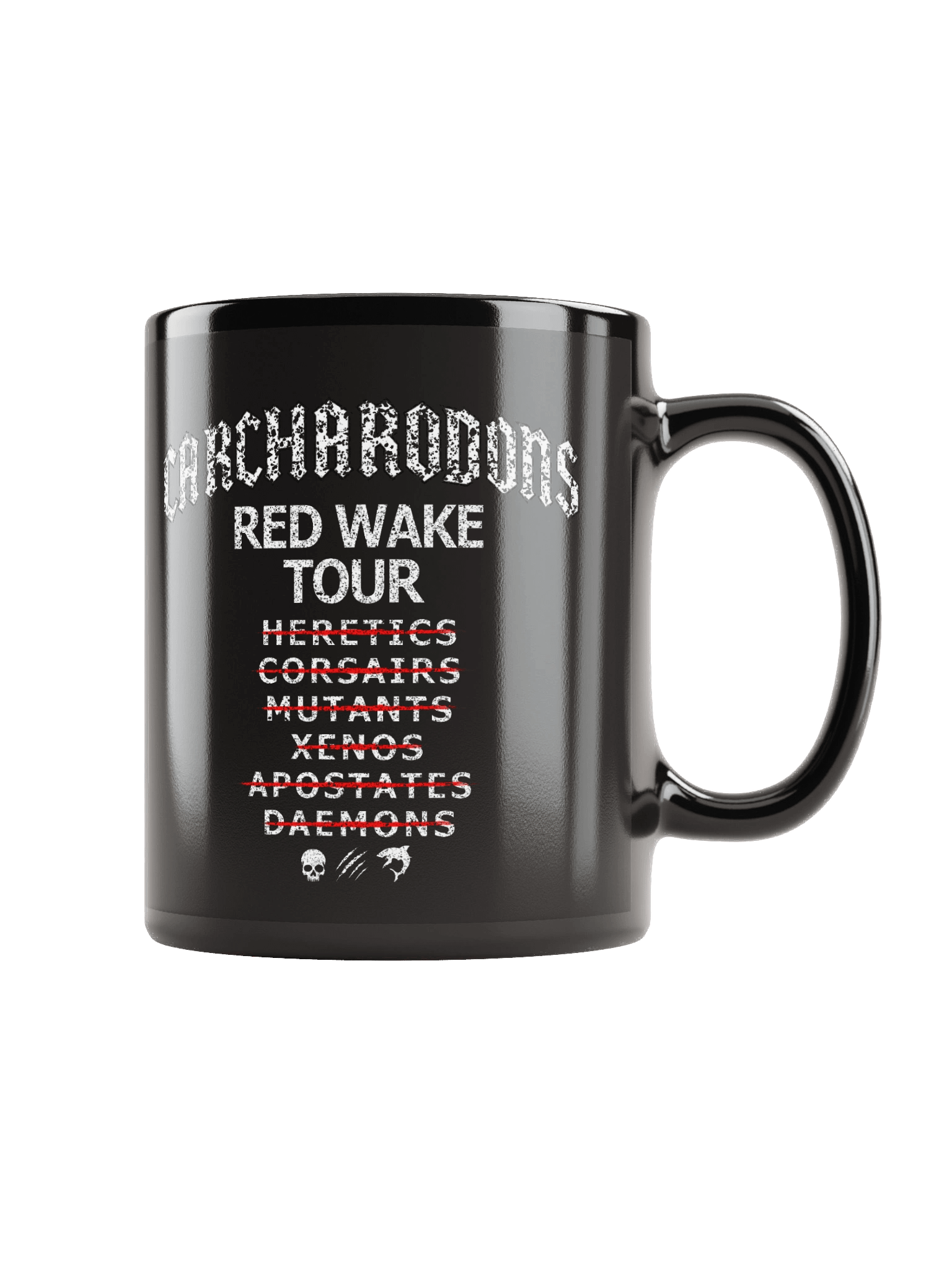 RED WAKE TOUR BLACK CERAMIC MUG product image (2)
