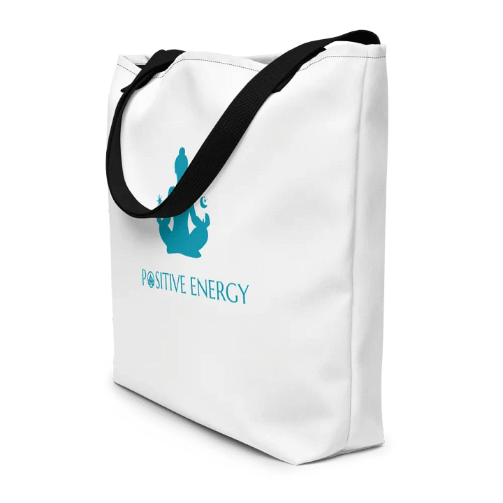 SoulGlow Custom Canvas Large Tote Bag with Pocket - Carry Your Light Everywhere product image (2)