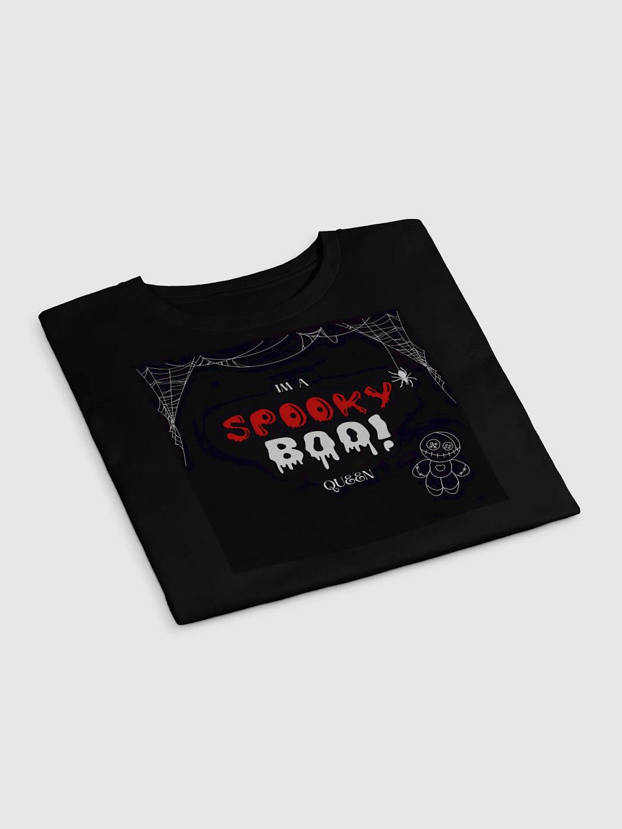 spooky boo crop top black product image (3)