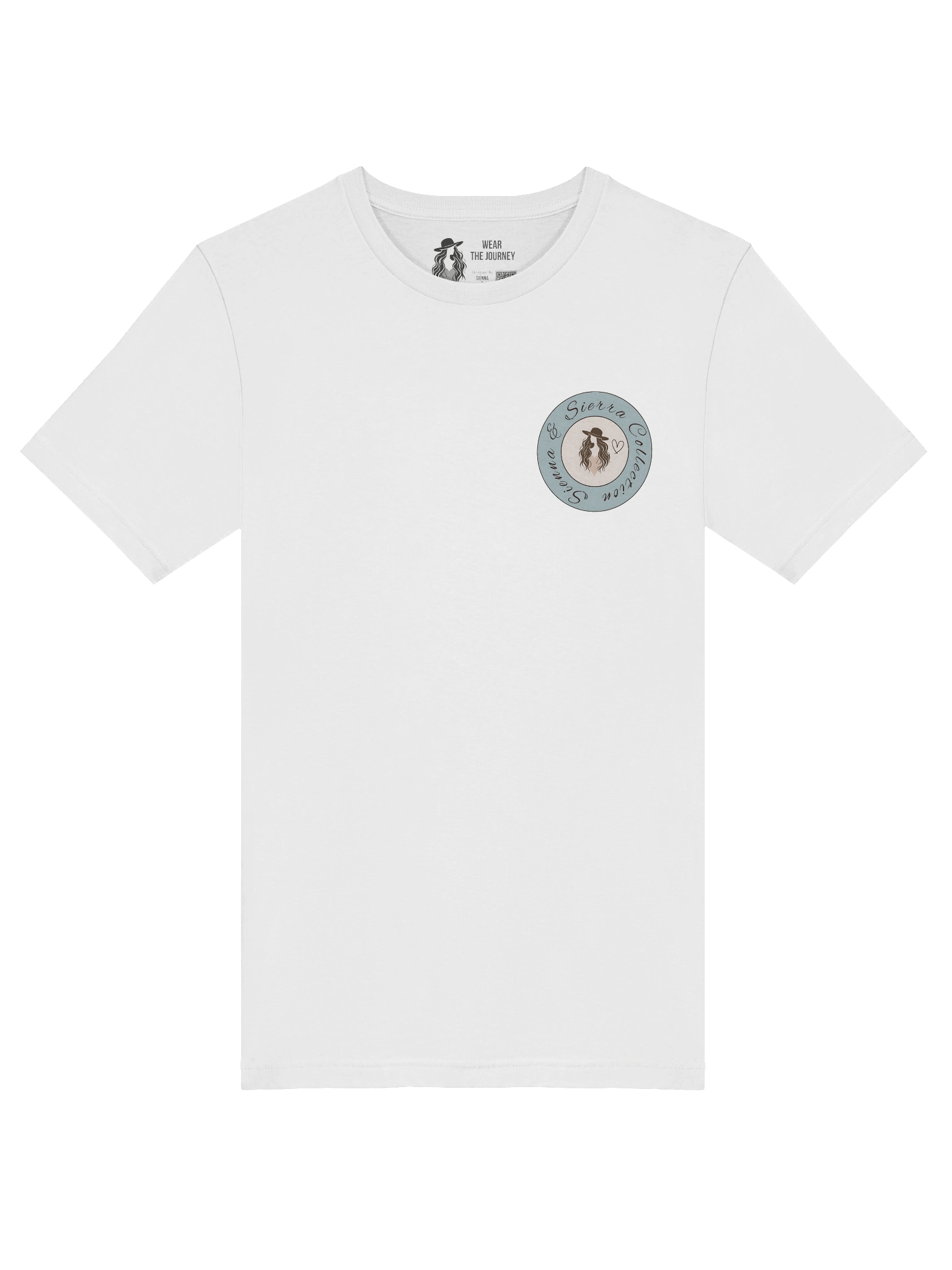 T-Shirt: Sienna & Sierra Collection T-Shirt – Branded (Dusty Blue) Wanderlust Style product image (7)