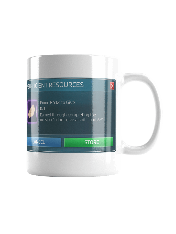 Insufficient F*cks to Give [Mug] product image (3)
