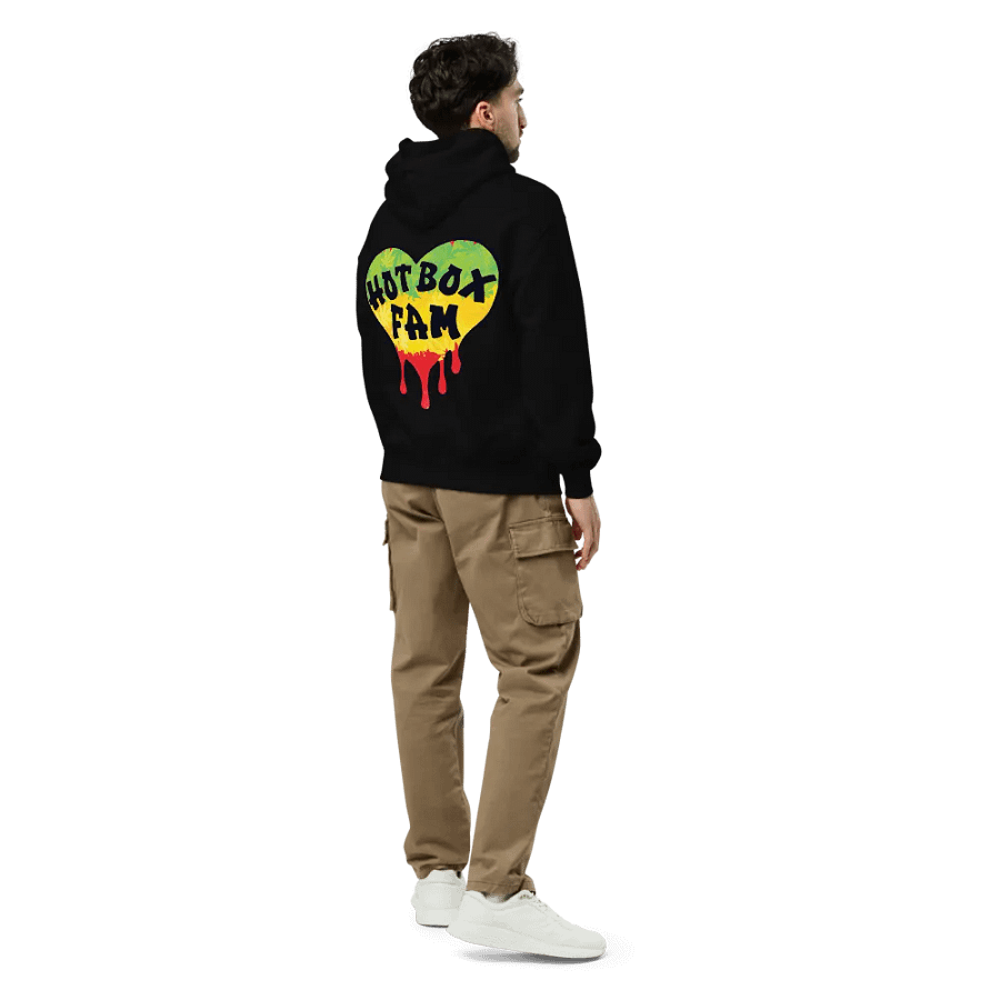 HOT BOX FAM RASTA HEART LOGO ON BACK product image (3)