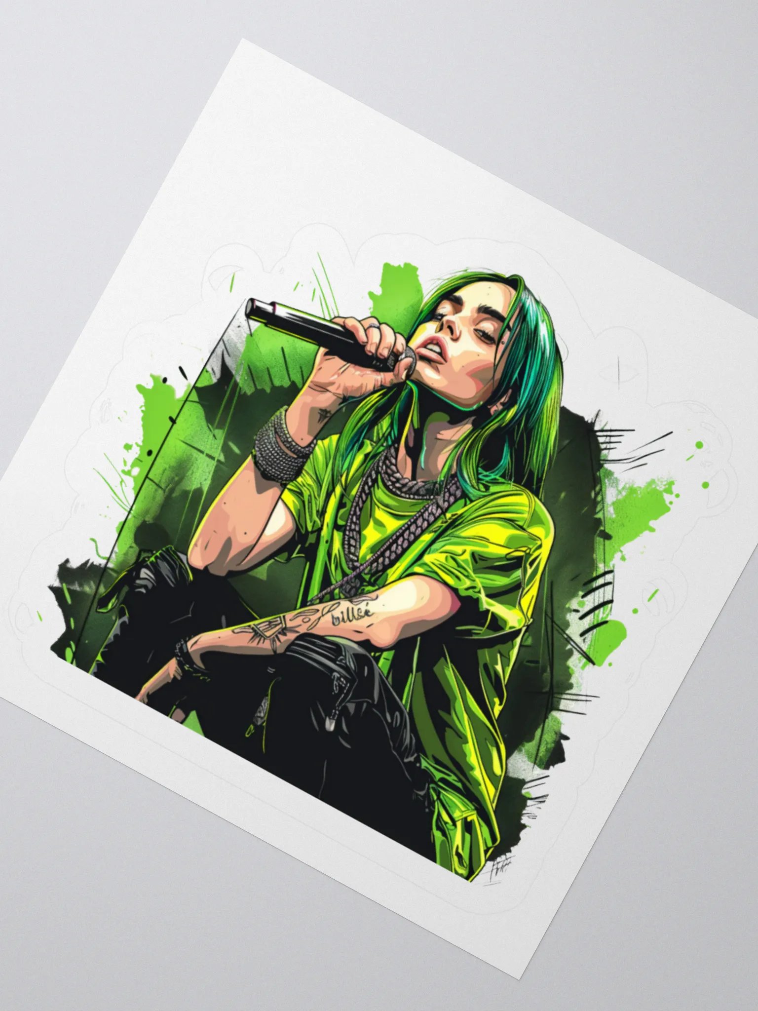 Billie Bad Azz Laptop Sticker product image (2)
