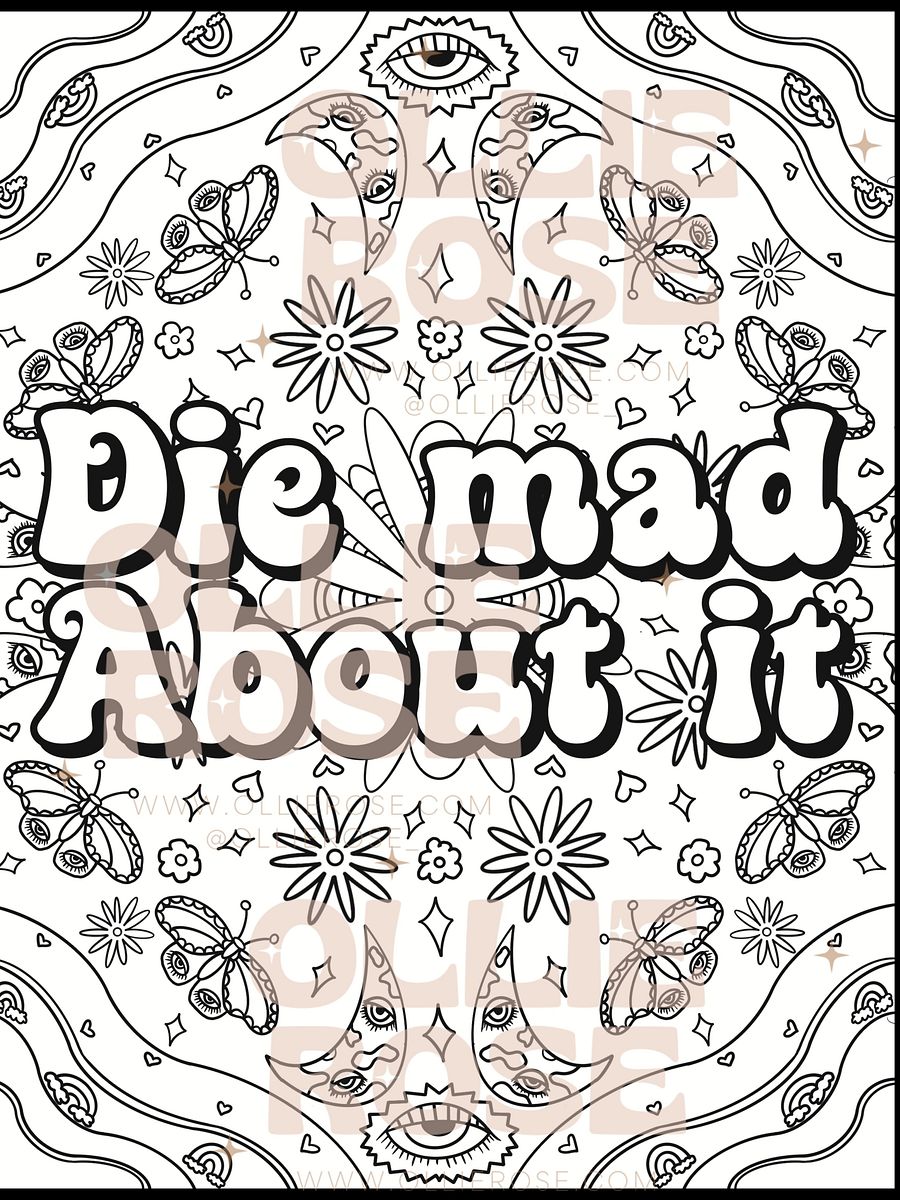Die Mad About It | Coloring Page product image (1)