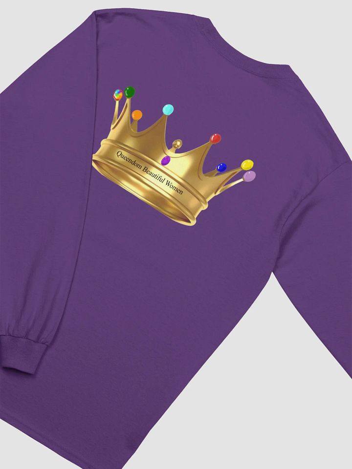 Queendom Beautiful Women Crown Jewel Long Sleeve Tee (TM) product image (2)