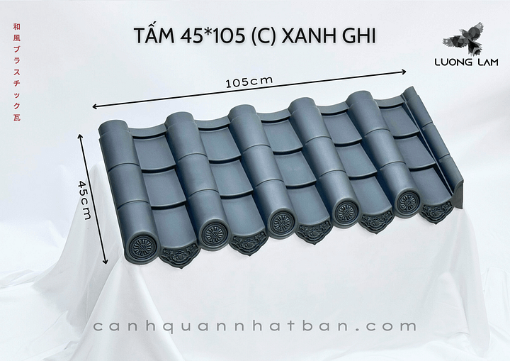 Japanese Style Plastic Tile Roof - 45C product image (1)