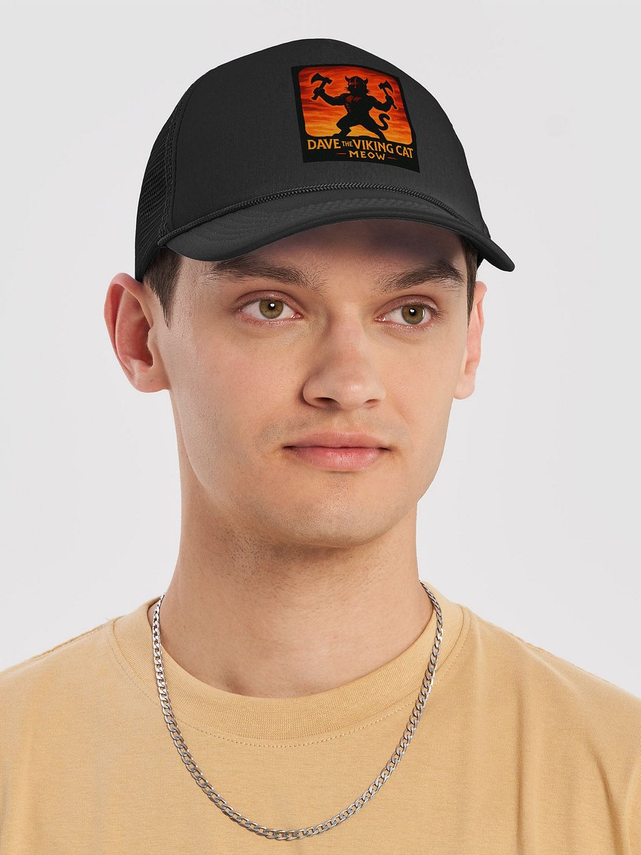 Dave the Viking Cat Sunset Axes Cap product image (9)