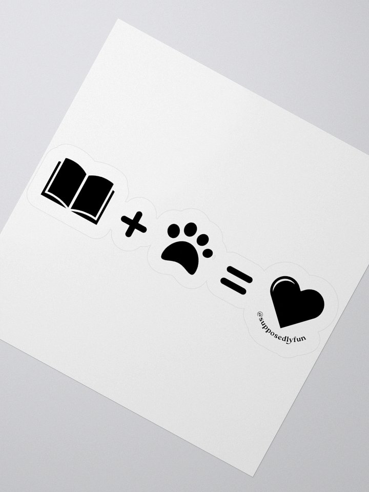 Books + Paws = Love Sticker product image (6)
