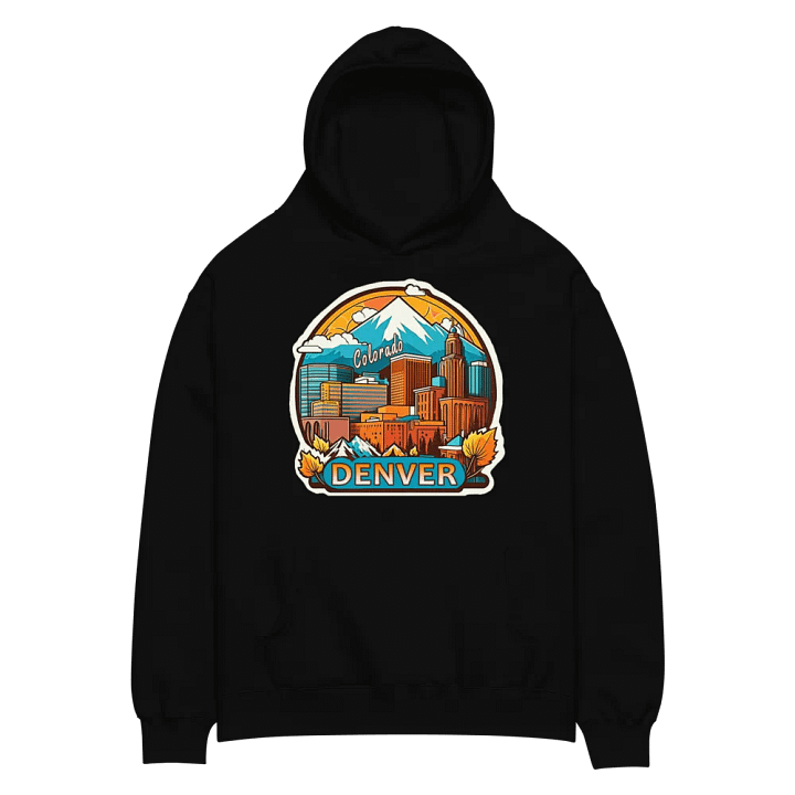 Denver - Colorado Retro Fall Cityscape Hoodie product image (2)
