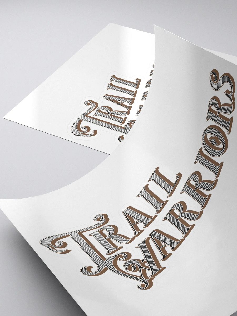 Brown w/ Gradient Classic Trail Warriors Emblem Sticker product image (4)