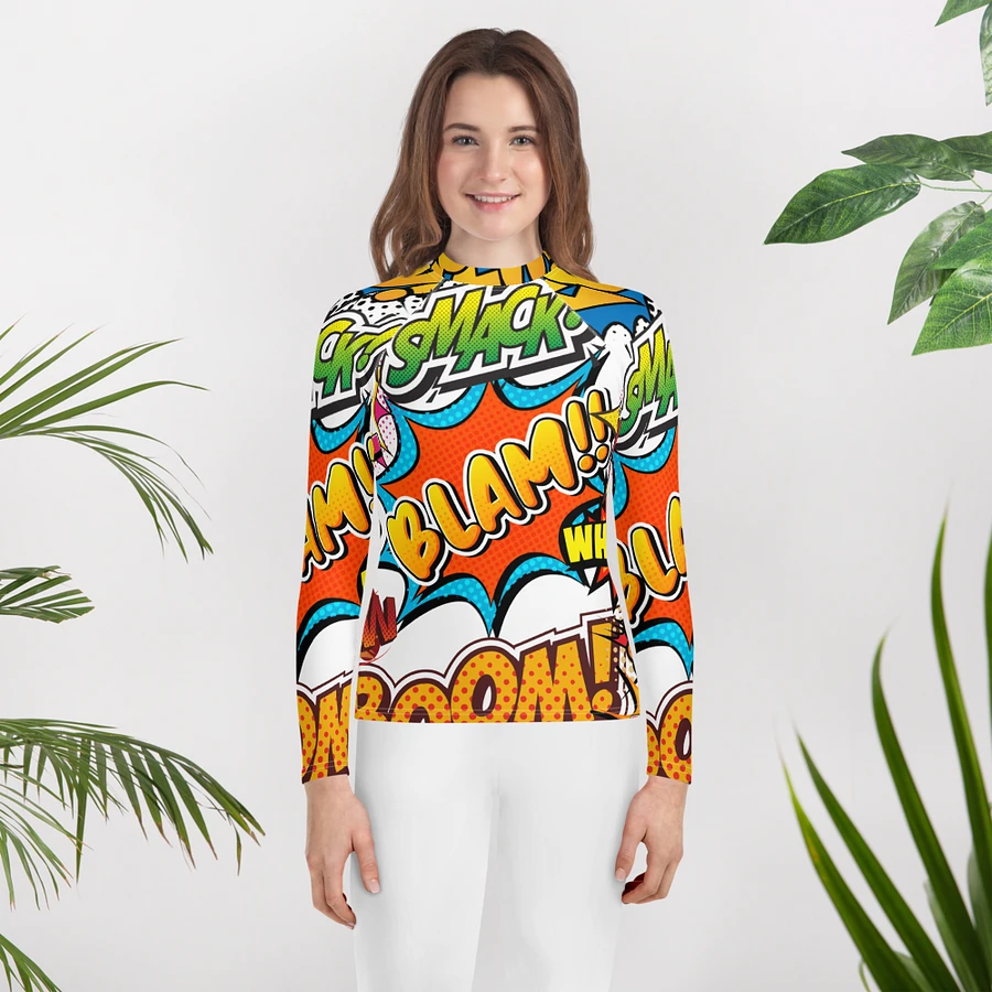 Dynamic Comic Action All-Over Print Youth Rash Guard product image (33)