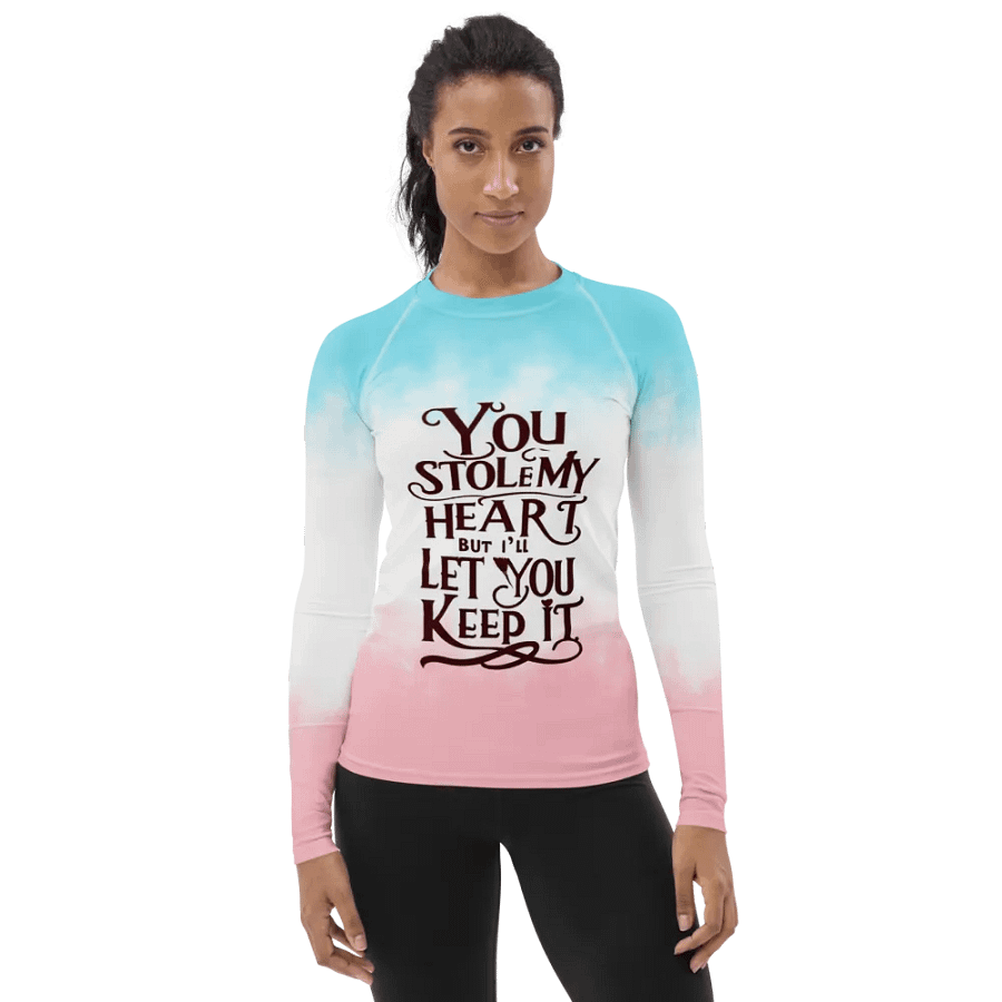 Valentine All-Over Print Women's Rash Guard product image (1)