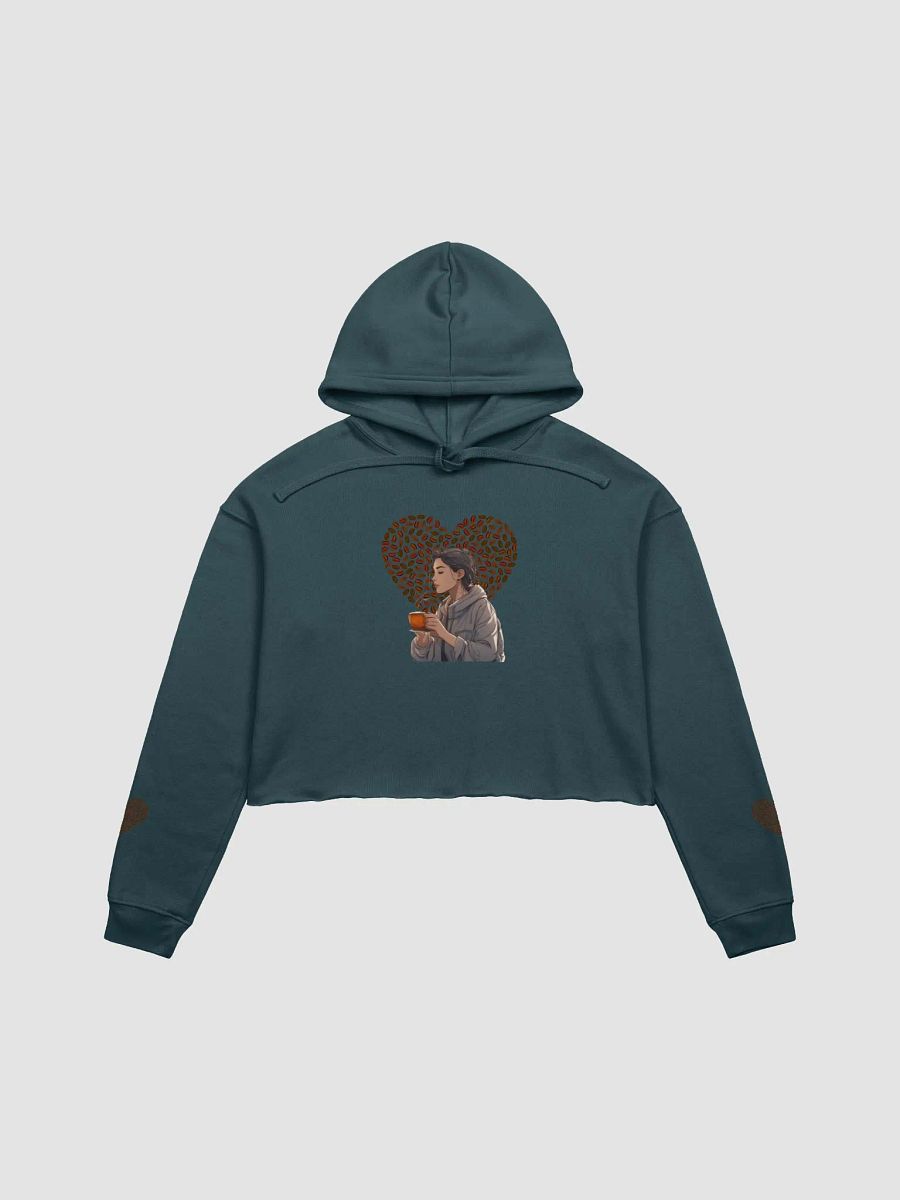 I Love Coffee Crop Top Hoodie product image (4)