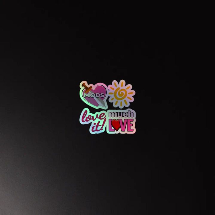 Enthusiastic LanaDj Holographic Sticker Sheet product image (4)