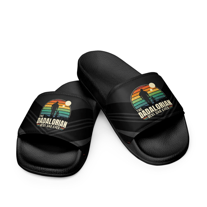 Sunset Dadalorian Best Dad Ever - Men's Slides product image (2)