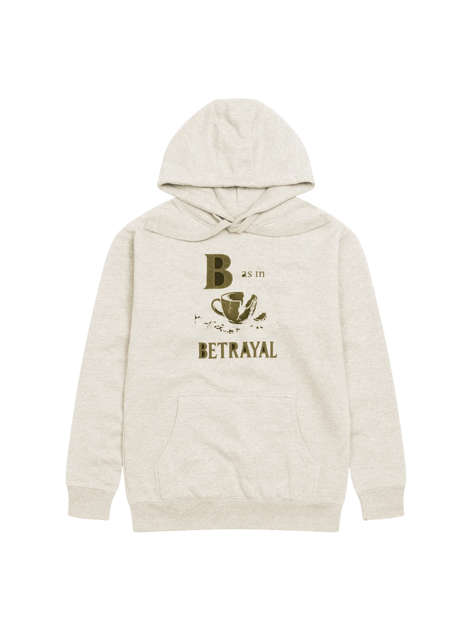 B as in betrayal premium hoodie by dark alphabet product image (1)