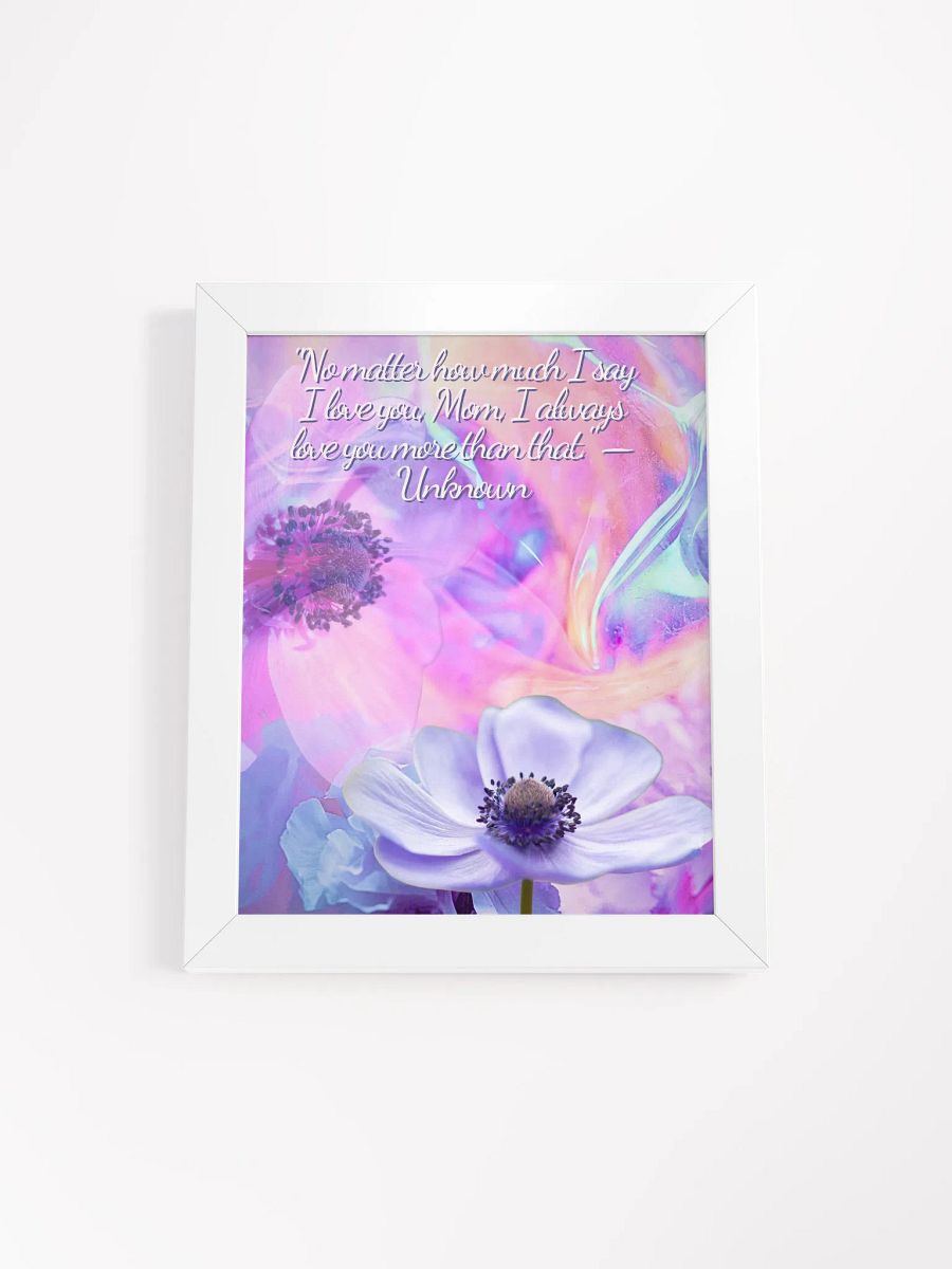 Wood Framed Matte Poster mothersday gift for mom product image (6)