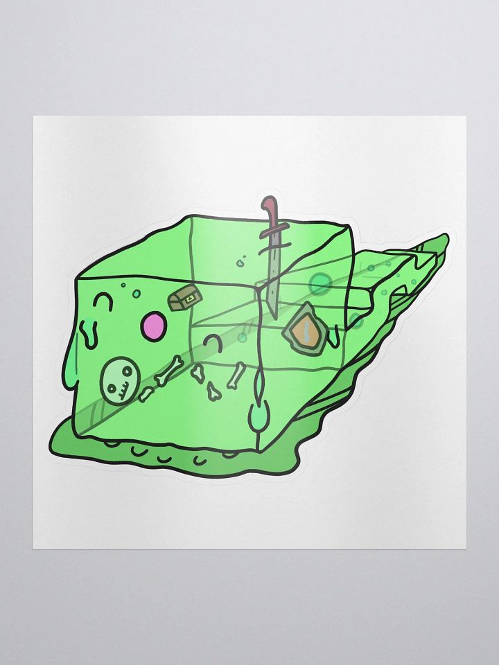 RPG Worm - Gelatinous Slime - Kiss Cut Sticker product image (1)
