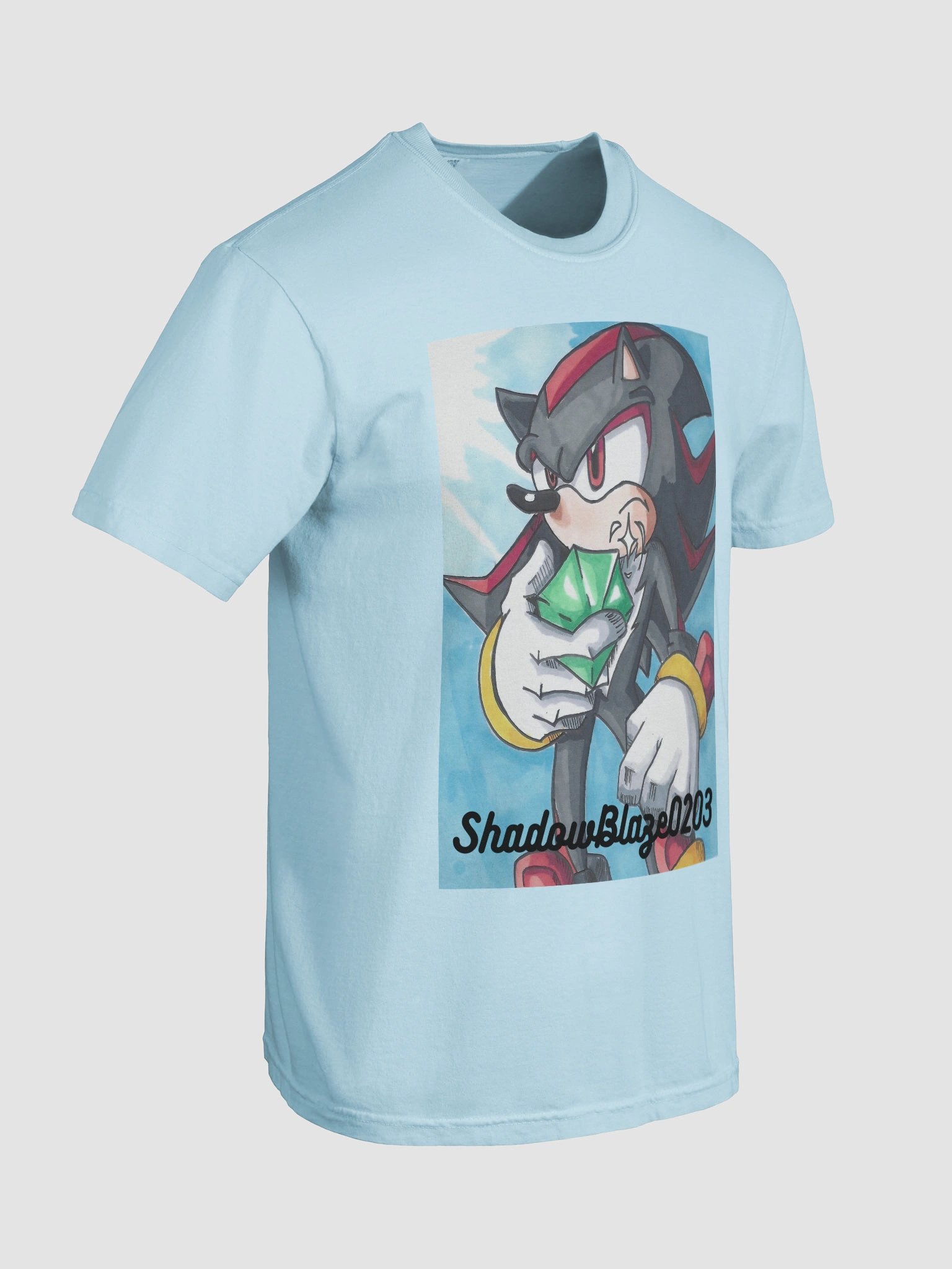 Shadow the Hedgehog Chaos Emerald T-Shirt product image (54)