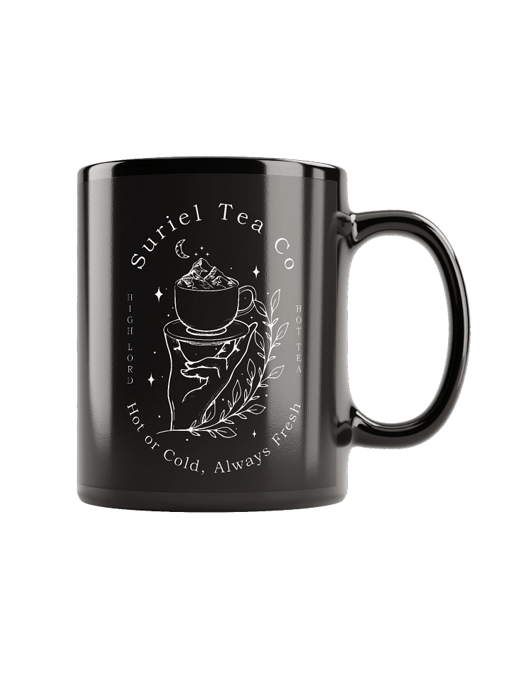 The Suriel Tea Co Suriel Tea Company Spill The Tea Velaris ACOTAR Symbol Classic Black Coffee Mug 1BK7 product image (1)