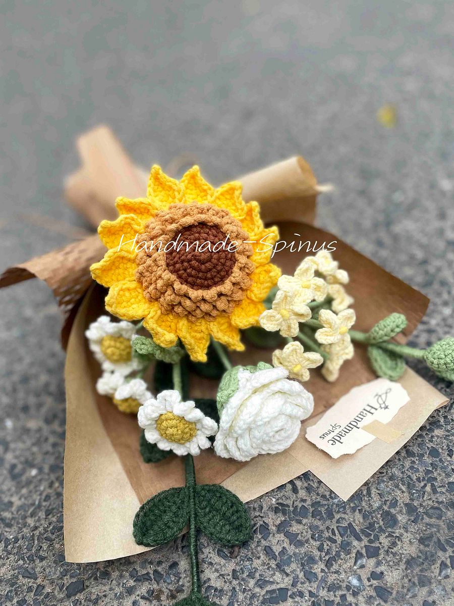 Ray Of Hope Crochet Knit Bouquet product image (5)