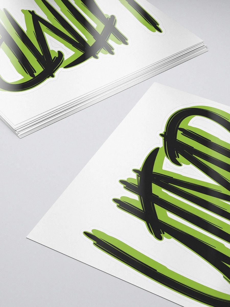 Kiss Cut Sticker - UTMP Logo Black / Green product image (5)