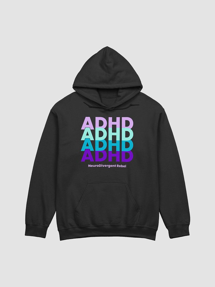 ADHD x4 (Lavender, Teal, Purple and Turquoise Words) Classic Unisex Hoodie product image (4)