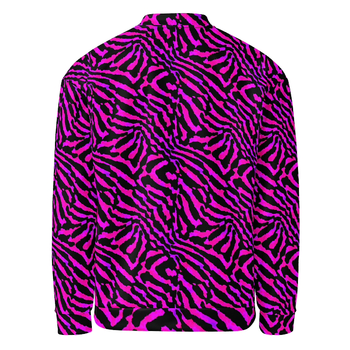 Purple Zebra Bomber Jacket product image (2)