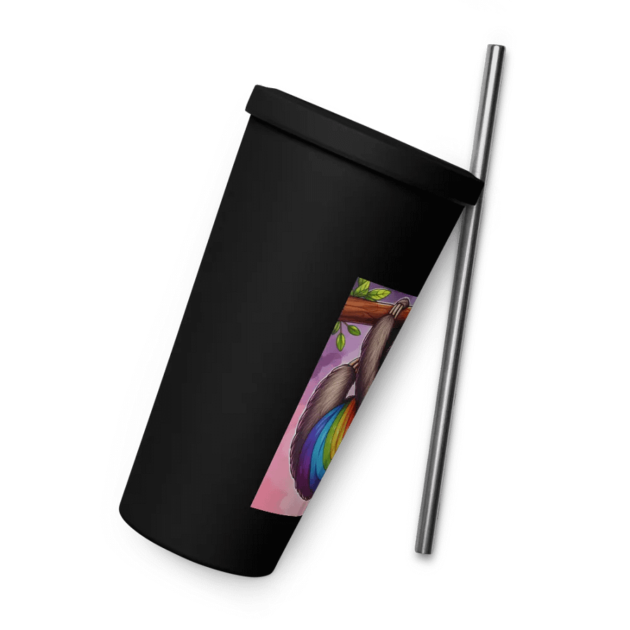 PRIS- SLEEPY SOCIALIST PRIDE -Insulated Tumbler with a Straw product image (9)