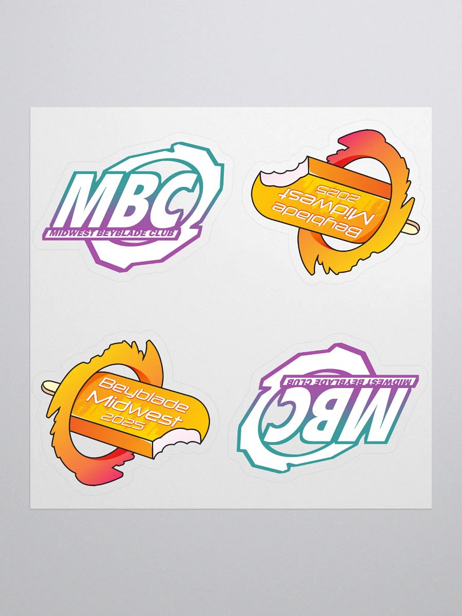 Midwest Beyblade Club Sticker Set product image (1)