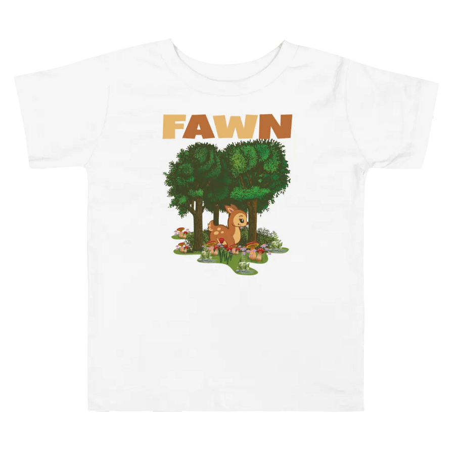 Fawn Funny Colorful Bella +Canvas Toddler T-Shirt – Funny Shirt & Gift for Kids product image (3)