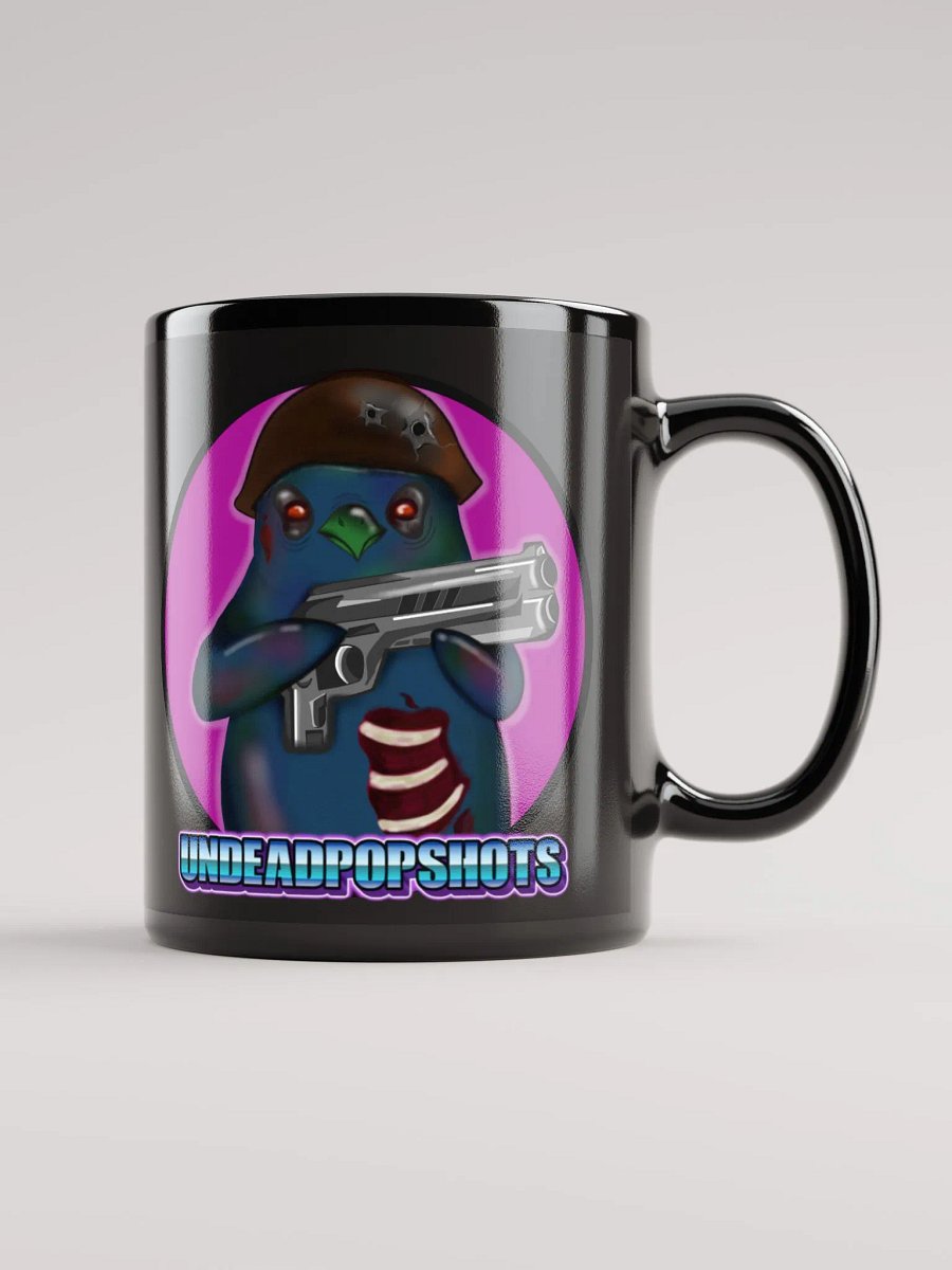 Cracked Helmet Penguin Mug Logo Color Dark Pink product image (1)