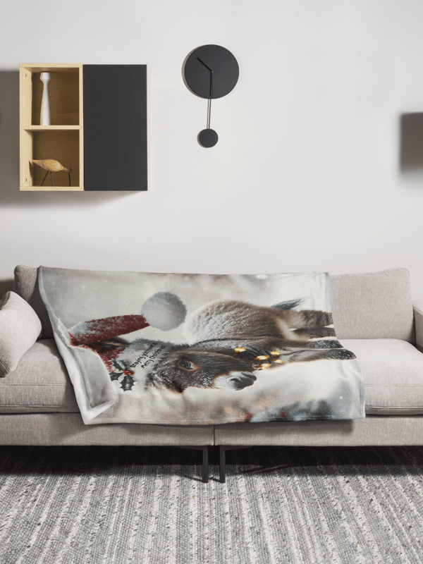 Merry Christmas Donkey Blanket product image (2)