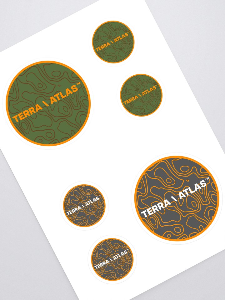 Terra \ Atlas Topography Sticker Sheet product image (1)