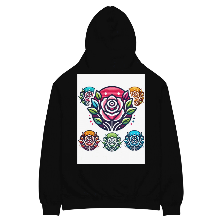 Vibrant Rose Garden Oversized Hoodie product image (4)
