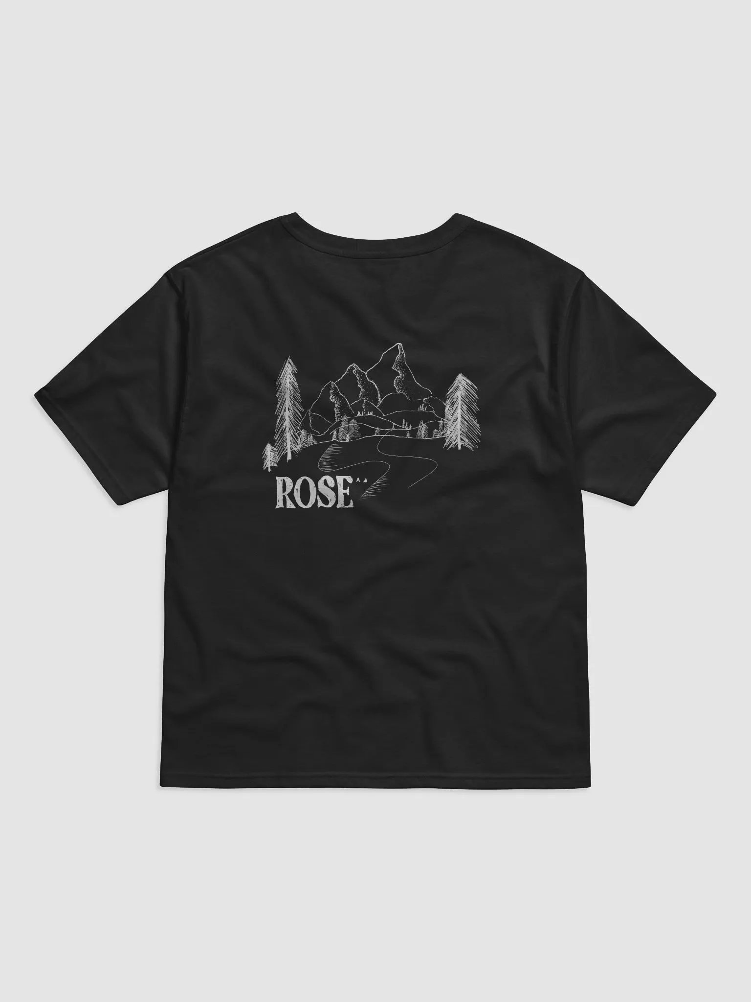 Rose t-shirt with mountain view product image (6)