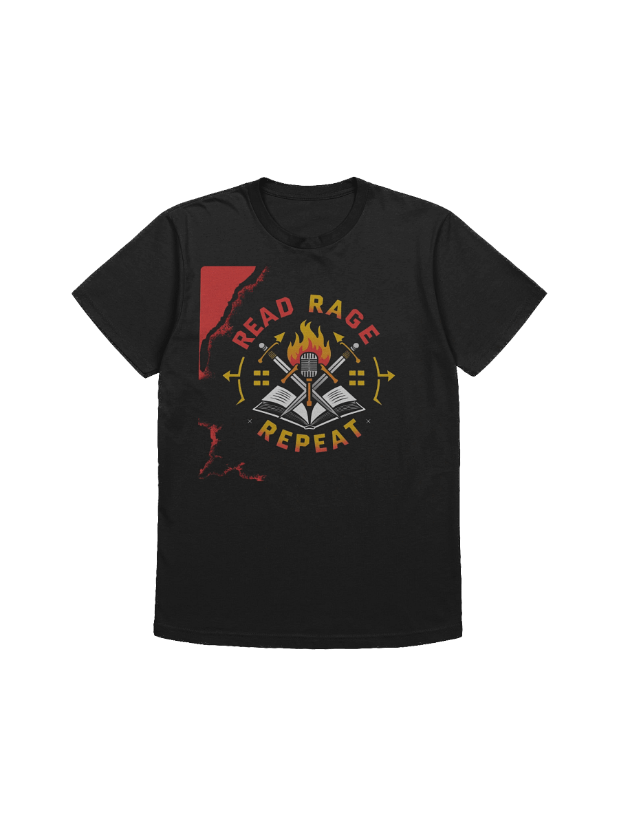 Flaming Literary Rebellion T-Shirt product image (3)