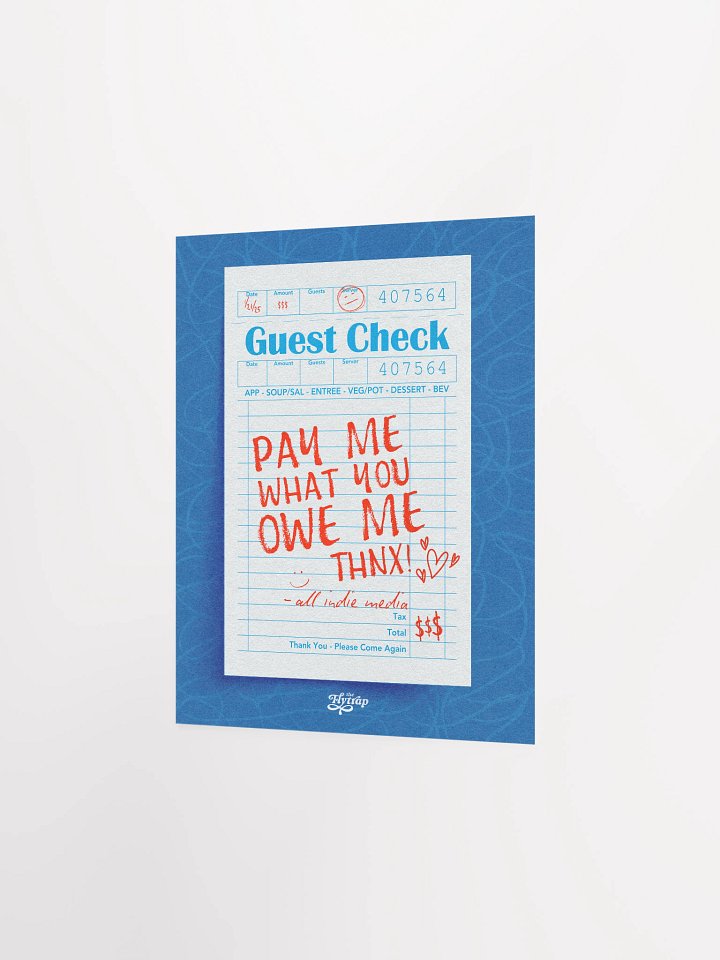 PAY ME 8X10 POSTER product image (2)