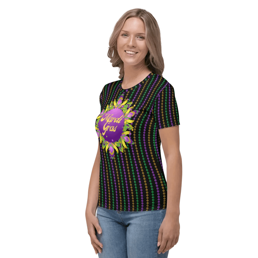 Mardi Gra All Over Print T-shirt product image (3)