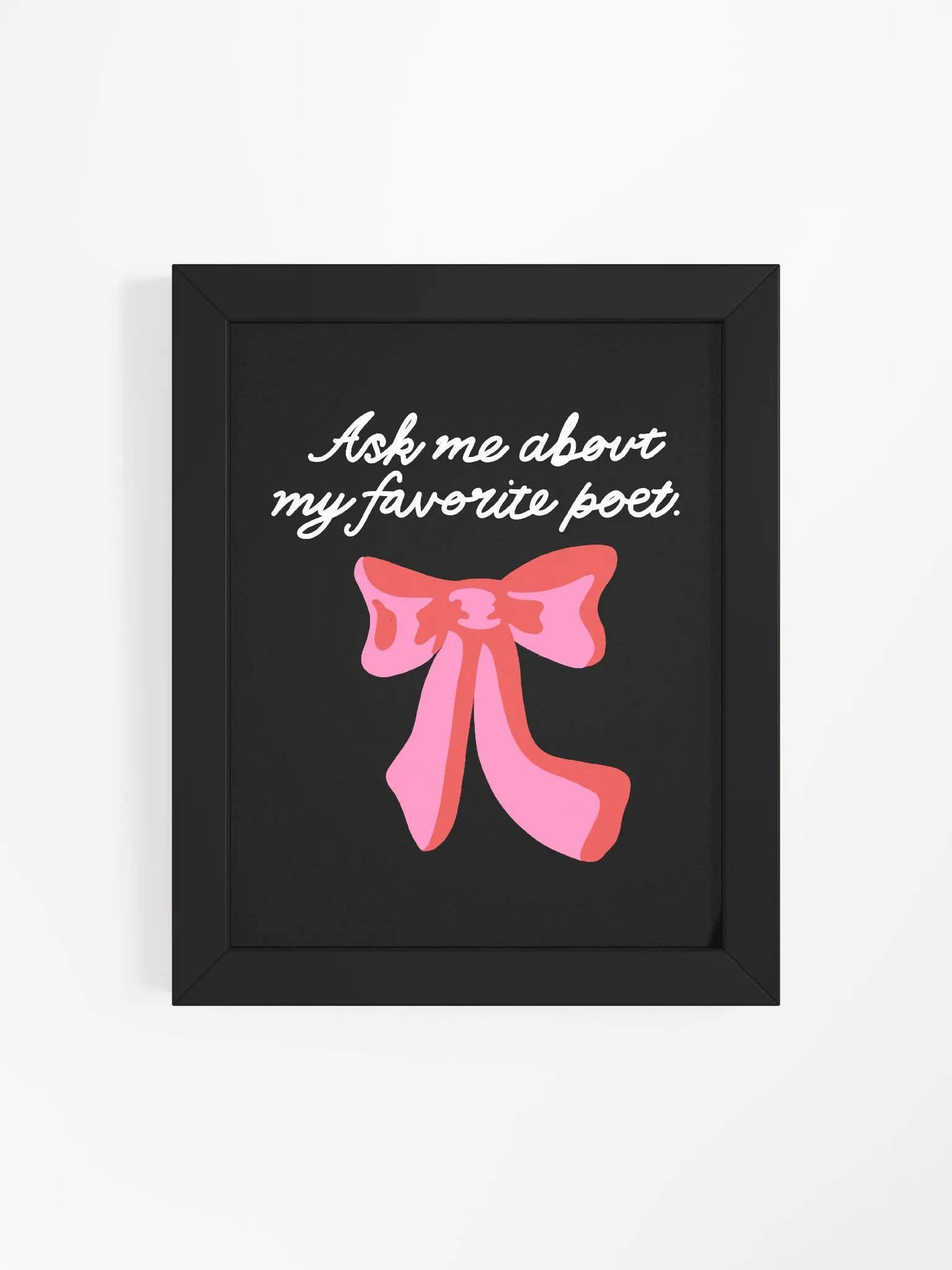Ask Me Framed Art Print product image (4)