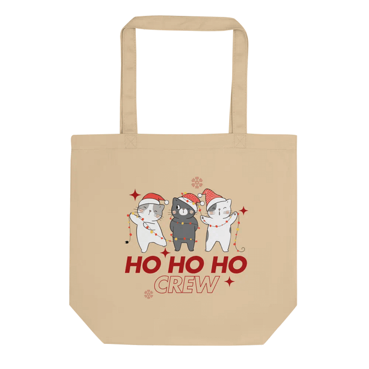 Christmas Crew Eco-Friendly Tote Bag in Beige 🎄 product image (1)
