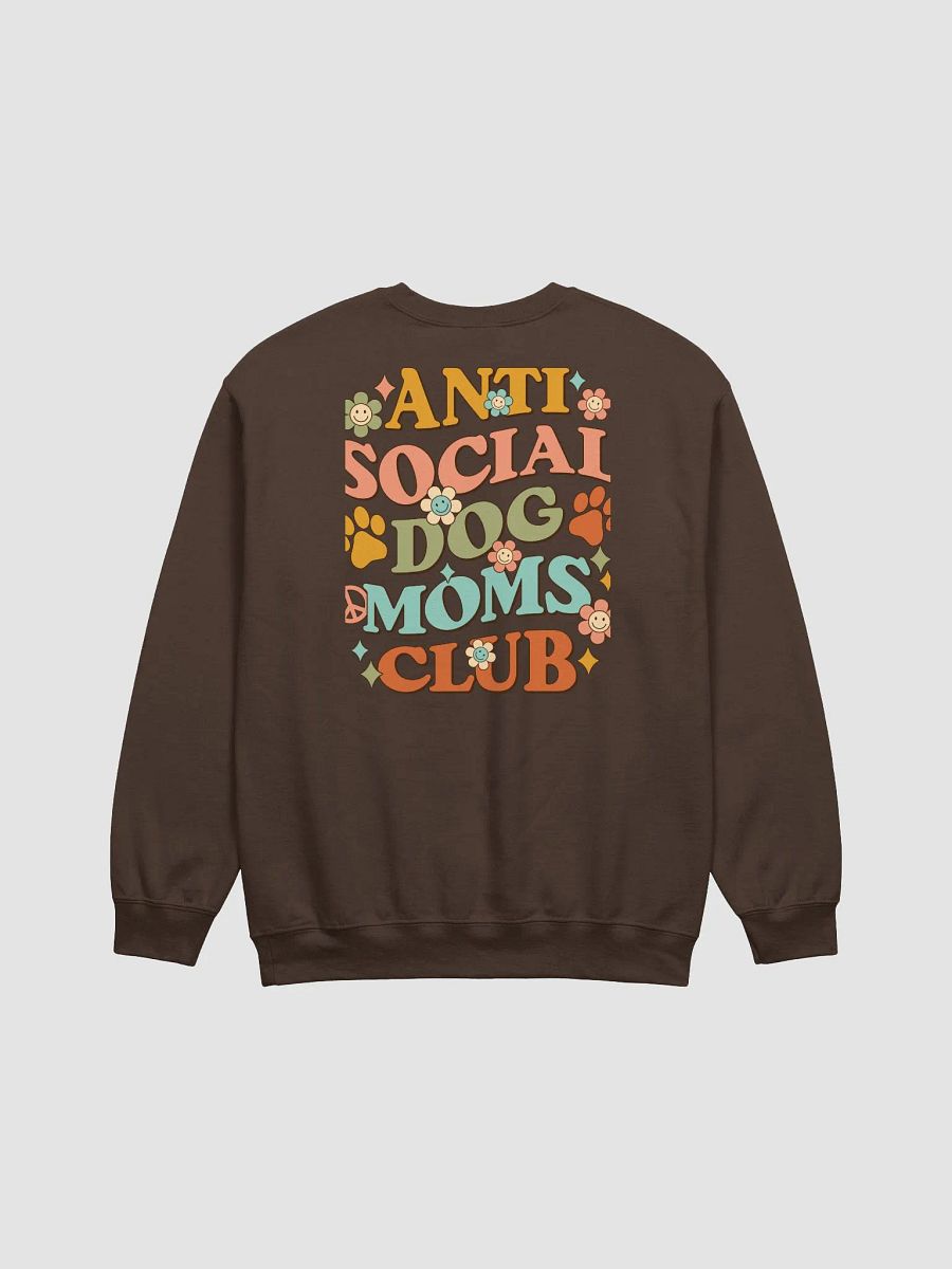 Anti Social Dog Moms Club Retro Sweatshirt | Funny Introvert Shirt for Dog Moms product image (4)