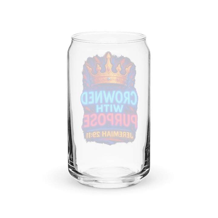 CROWNED WITH PURPOSE — Neon Can-Shaped Glass (Jeremiah 29:11) product image (6)